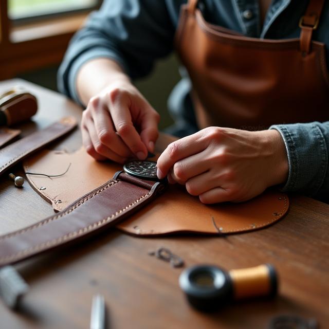 Bracelet cuir artisan